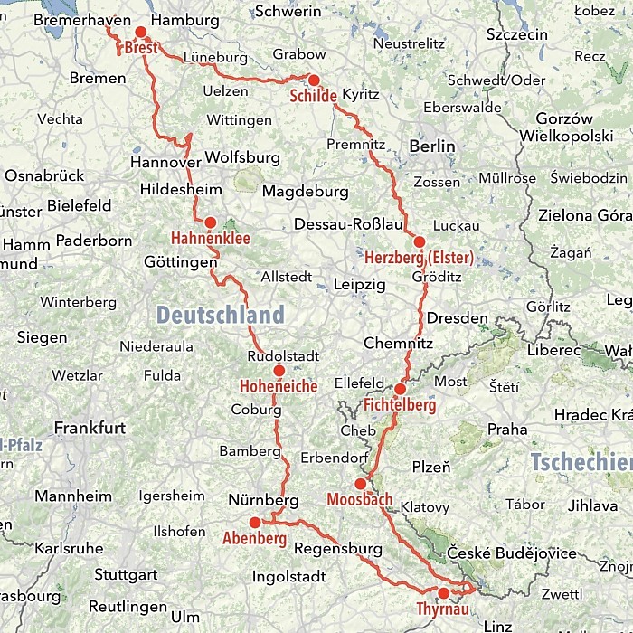 Im Juni war ich etwa 2.200 Kilometer unterwegs.