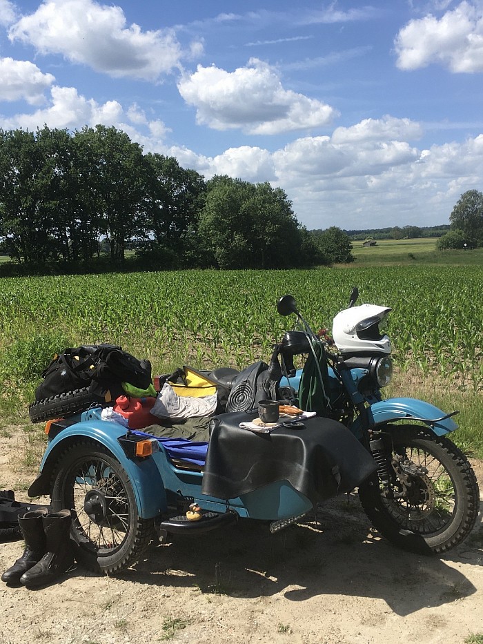 Päuschen auf dem Heimweg