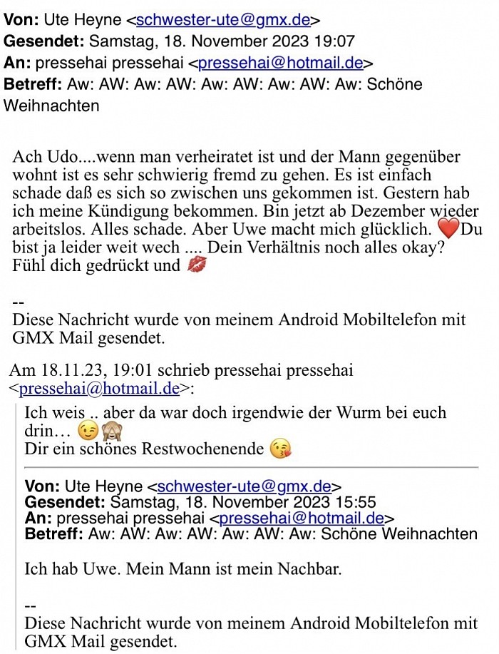 Besagter Uwe ist Uwe von Thun, ein frühberentetes Mobbing-Opfer. Er lebt im Kinderzimmer bei Mama und Papa, kann schwimmen und spielt Tennis. Ein stabiler Recke mit dem Herz eines Löwen.