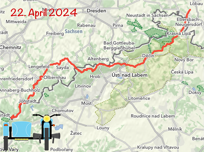 5. Tag: Von der Oberlausitz durch Riesen- und Erzgebirge auf den Fichtelberg.